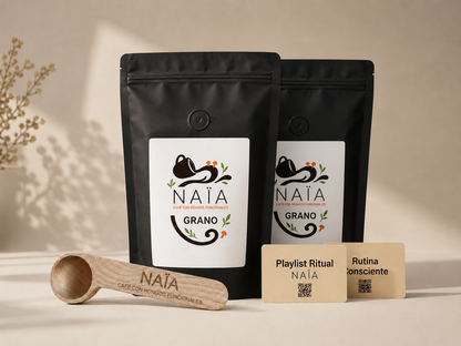 Pack Diario café en grano NAÏA con hongos funcionales