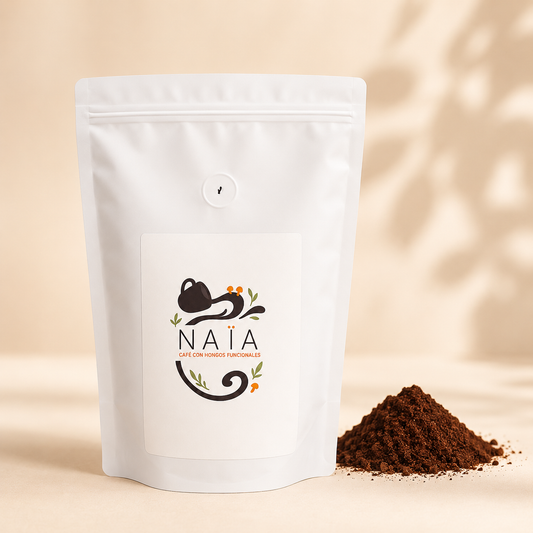 CAFÉ  ARABIGO MOLIDO CON HONGOS